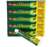 Dabur Miswak Herbal Toothpaste 50g+25g Free (Pack of 6) - with Pure Al-Arak Ext