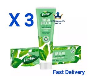 Dabur Toothpaste Herbal- With Organic Basil 3 X 100g