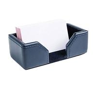 Dacasso A5007 Business Card Holder, 4.5 x 2.25 x 1.5, Navy Blue