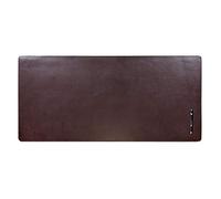 DACASSO Bonded Leather No Core Rollable Desk Mat/Pad - Luxury Leather Desk Blotter for Writing - Executive Desk Surface Protector - (Dark Brown, 36” x 17”)