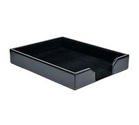 Dacasso Bonded Letter Tray, Black, 34.29 x 26.67 x 5.08 cm