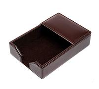 Dacasso Bonded Memo Holder, Dark Brown, 4 x 6-Inch