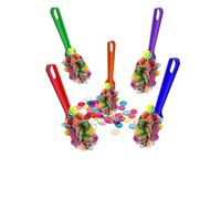 Dacefloy Bingo Magnetic Wand Set 5 Pieces Colorful Magnetic Wands with 500 Transparent Metal Ringed Chips for Game Tokens, Home school Supplies Math Counters