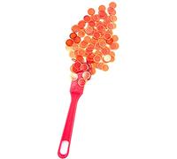 Dacefloy Magnetic Wand and Bingo Chips Set Magnet Stick with 100pcs Metal Ringed Tokens for Elderly - Science STEM Kit Math Learning Accessories Family Game Chess (Red)