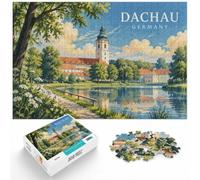 Dachau Germany Adult Jigsaw Puzzle 1000pcs (70x50cm) Challenge | For puzzle lovers in winter, this adult jigsaw puzzle with 1000 pieces offers a classic activity for Christmas.