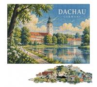 Dachau Germany Wooden Puzzle for Adults, 1000 Pieces