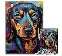 Dachshund 1000 Piece Jigsaw Puzzle Difficult Puzzles for Adults for Teenagers, Family Game Night, Brain-Challenging Gift Idea 50x75CM/19.68x29.52inch