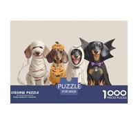 Dachshund 1000 Piece Jigsaw Puzzle Family Game Creative Jigsaw Puzzle Beautiful Decoration Puzzle for Adults And Kids 38x26cm/1000pcs