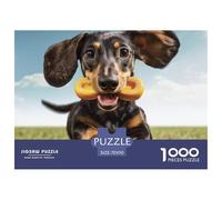 Dachshund 1000 Piece Jigsaw Puzzle Family Game Creative Jigsaw Puzzle Color Challenge for Travel Gifts,Present 70x50cm/1000pcs