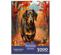 Dachshund 1000-Piece Puzzle for Adults Challenging Puzzles Fun, Challenging & Brainteasing Games for Adults And Kids Age 12 Years Up Decoration Puzzle 70x50cm/1000pcs