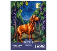 Dachshund 1000-Piece Puzzles For Adults Challenging Puzzles Fun, Challenging & Brainteasing Games for Adults And Kids Age 12 Years Up Home Decoration Puzzle 70x50cm/1000pcs