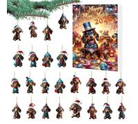 Dachshund - 2D Acrylic Dog | 24-Day Christmas Set