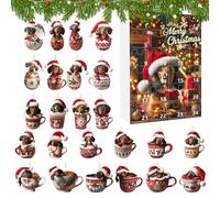 Dachshund Advent Calendars 2024, 2024 Christmas Dachshund Advent Calendars, Dog Advent Calendars 2024, 24 Days Of Christmas Collectible Funny Dog Set, Christmas Calendar Countdown For Family, Friends