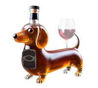 Dachshund Alcohol Bottles - Dog Shaped Set, Novelty Bar Display Container | Drinkware Gift, Decanter for Whisky Vodka Rum Bourbon Home Bar Use