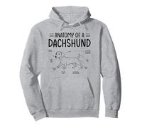 Dachshund anatomy funny Dachshund for men women Pullover Hoodie