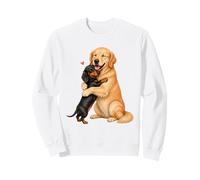 Dachshund and Golden Retriever Dad Mom Pet Owner Dog Lover Sweatshirt
