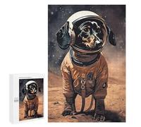 Dachshund Astronaut Mars Jigsaw Puzzle, 1000 PCS, Indoor Activity for The Home, An Absorbing Project for Relaxed Weekends, for Family Fun