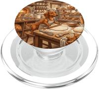 Dachshund Baker Dog Bakery Bread Pastry Kitchen Scene PopSockets PopGrip for MagSafe