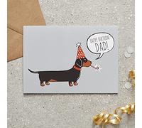 Dachshund Birthday Card for Dad