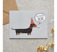 Dachshund Birthday Card for Mum