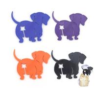 Dachshund Bread Clips, Cat Butt Bread Bag Tie, 3D Printed Dog Butt Breads Bag Cinch, Reusable Animal Sealing Clips, Fun Kitchen Essentials, Pet Butts Humor, Keep Your Food Fresh Longer (A6)