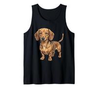 Dachshund Brown Wiener Dog Lover Weenie Tank Top
