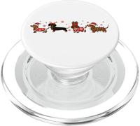 Dachshund Christmas Funny Holiday Wiener Dog Dogs Lover PopSockets PopGrip for MagSafe