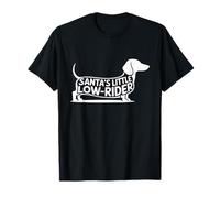 Dachshund Christmas Tee Santa's Little Low-Rider Dog Mama T-Shirt