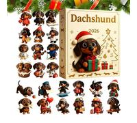 Dachshund Countdown Calendars-Christmas Decor|2D Acrylic|Ornaments