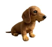Dachshund Cuddly Toy 17 x 15 cm Velvet Plush Toy Dog Realistic Dachshund, Cuddly Toy Dog Dachshund, Cute Realistic Sausage Dogs, Dogs Like Real, Stress Relieves, Plush Toy Dog Dachshund Dog Toy