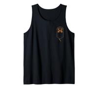 Dachshund Cute Puppy Pocket Cartoon Dog Art Tank Top