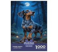 Dachshund Dog 1000 Piece Animal for Adults Fun Jigsaw Puzzles Decoration Toy Intellectual Game Education Game Stress Relief Relaxation And Intelligence 70x50cm/1000pcs