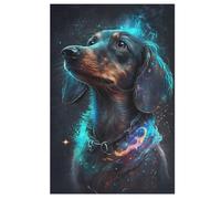 Dachshund Dog 1000 Piece Jigsaw Puzzles for Adults | Wooden Jigsaw Puzzle | Challenging Game | Family Fun Jigsaws Puzzle for Adults Gifts Precise Interlocking （78×53cm）