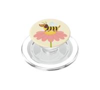 Dachshund Dog Bee Costume Pink Flower Daisy Cute Kawaii PopSockets PopGrip for MagSafe