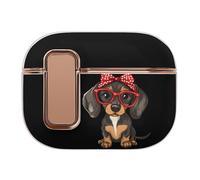 Dachshund Dog Bluetooth Headset Case Earphone Protective Cover with Magnets Lock Compatible with Airpods Pro 2