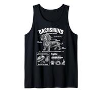 Dachshund Dog Breed Anatomy Scent Hound Info Tank Top