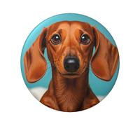 Dachshund Dog Button Pins 1 Pc, 2.4 Inch Round Button Badges Metal Personalized Picture Photo Pin Buttons Kit For Craft Supplies Christmas Diy Party Projects, 1 PC, One Size