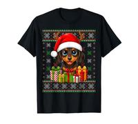 Dachshund Dog Christmas Ugly Sweaters Festive Pet Love Xmas Value Graphic T-Shirt