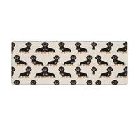 Dachshund Dog Extra Large Desk Pad,Non-Slip Rubber Base Mat, for Keyboard, Mouse and Desk Protection