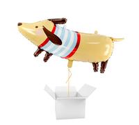 Dachshund Dog Giant Helium Foil Balloon - Inflated Balloon in a Box