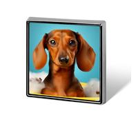 Dachshund Dog Lapel Pin Fashion Brooch Pin Cute Button Badges Square Button for Hat Shirt Clothing Bags Decoration