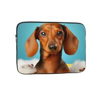 Dachshund Dog Laptop Sleeve for Women Men, 10 Inch Waterproof Laptop Bag Lightweight Notebook Computer Cover Bag