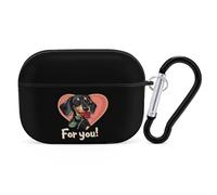Dachshund Dog Love For You Printed Bluetooth Earbuds Case Colorful Wireless Headphones Covers Compatible With AirPods Pro 2