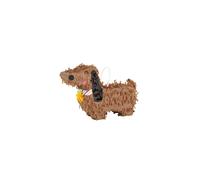 Dachshund Dog Mini Pinata Decoration - 14cm, Cardboard & Paper, Table Centrepiece, Hanging Decoration or Balloon Weight | 75897