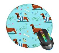 Dachshund Dog Mouse Pad, Mouse Pads for Desk, Stitched Edge Mousepad with Non-Slip Rubber Base, Gaming Mouse Mat for Computer Laptop Home Office