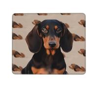 Dachshund Dog Mouse Pad Waterproof Gaming Mousepad for Office Computer Mousepads for Desk Pad with Non-Slip Rubber Base Washable Cloth Mouse Mat 7 x 8.6 in
