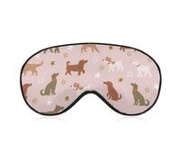 Dachshund Dog Pattern Eye Sleep Mask,Super Soft Eye Masks with Adjustable Strap,Ultimate Sleeping Aid,Blindfold,Relax & Relieve Your Fatigue,Puffy Eyes