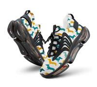Dachshund Dog Pattern Men's Running Shoe Lightweight Sneaker