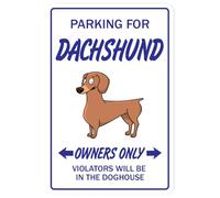 Dachshund Dog Pet Parking Decals Hound Animal Lover Pup Breed 8X12 Inches