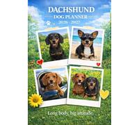 Dachshund Dog Planner 2026-2027: Monthly & Weekly Organizer for Dog Lovers.